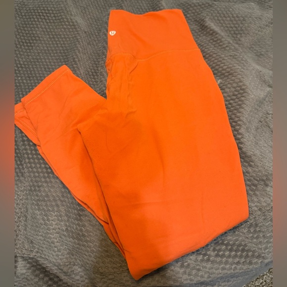 lululemon Dark Orange Leggings - Picture 1 of 4